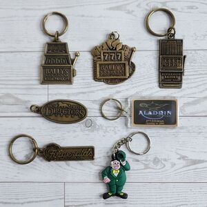 Vintage Las Vegas Reno Nevada Casino Resort Hotel Keychain Lot